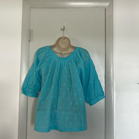 ⭐️  Bogo ⭐️ 🎈Michael Kors Sz PS puff short sleeves summer top - Picture 3 of 11